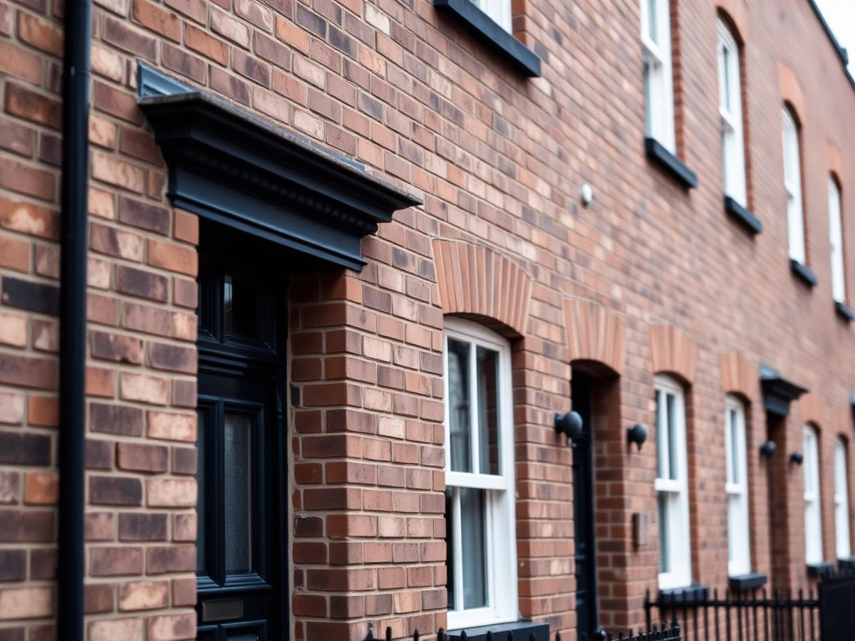 A British brick terrace of the kind involved in everyday enforcement casework